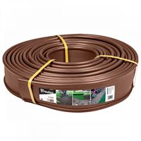 Zahradná obruba plastová 18 m x 12,5 cm - hnedá