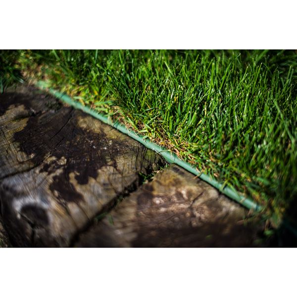 Zahradná obruba plastová 18 m x 12,5 cm - hnedá